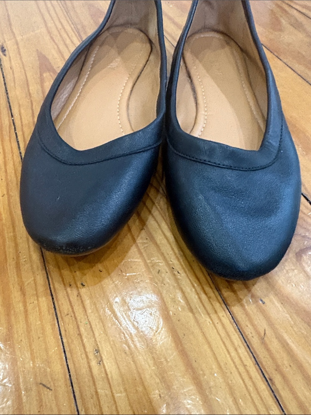 J. Crew Black Leather Ballet Flats - Picture 4 of 6